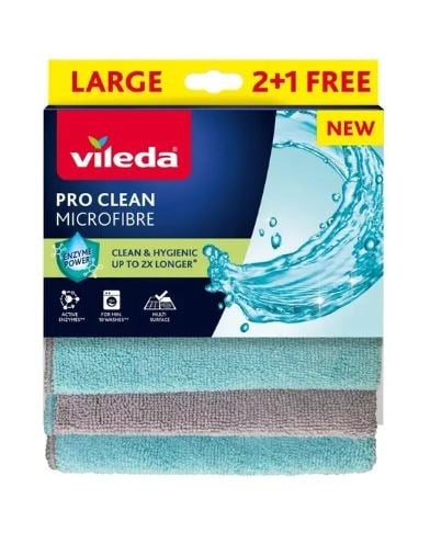 Vileda PRO CLEAN MİKROFİBER BEZ 2+1