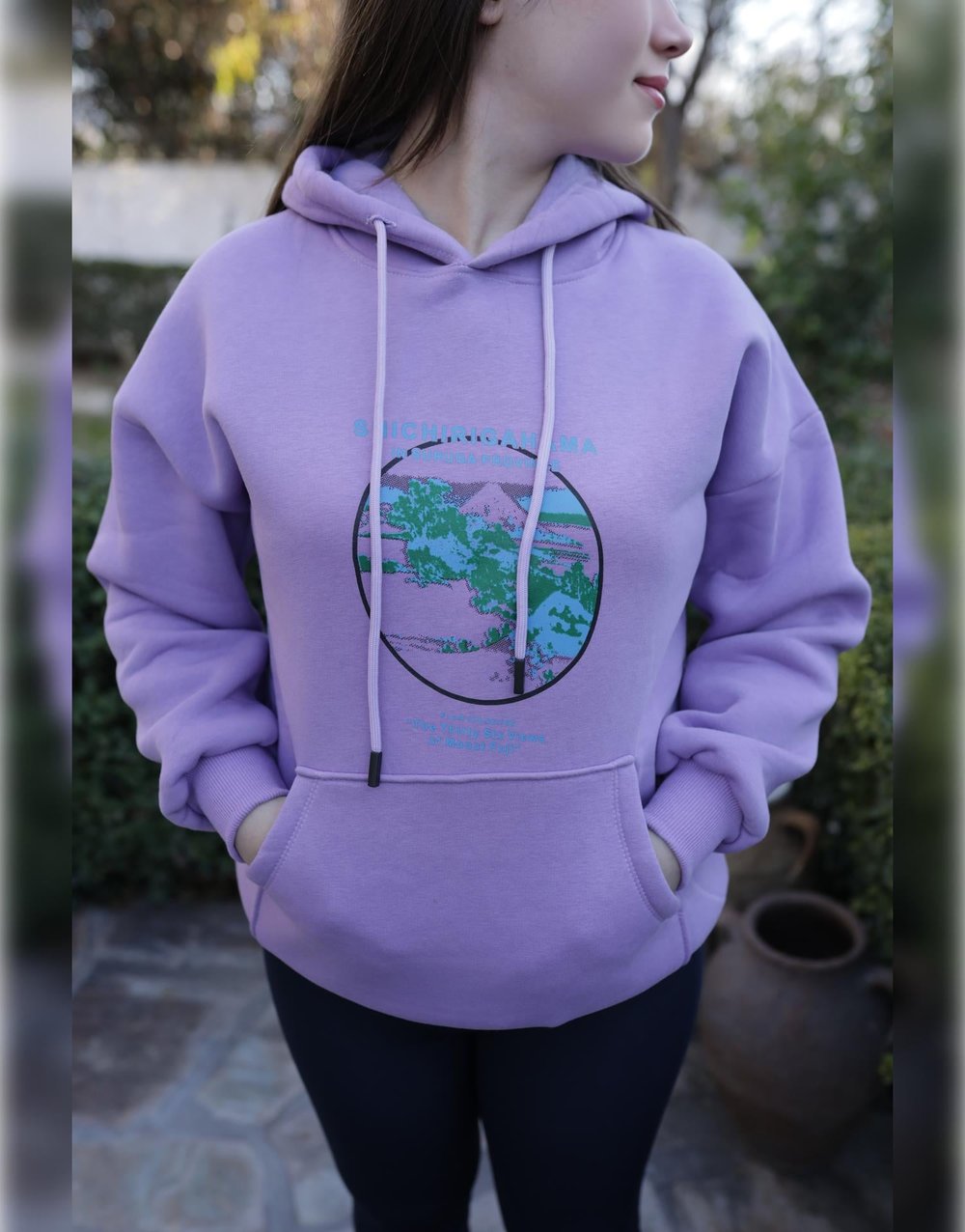 Baskılı Kapüşonlu Sweatshirt