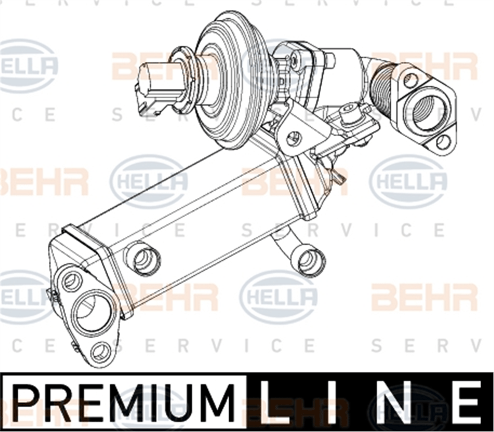 BEHR 000P - Egzos Radyatörü - Bmw E81-e82-e87-e88-e90-e91-e92-e93-e60 Lci-e61 Lci