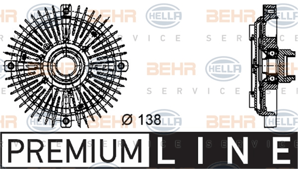 BEHR 000P - Fan Termigi - Bmw E24-e28-e30-e34-e36-e38-e39-z3 E36