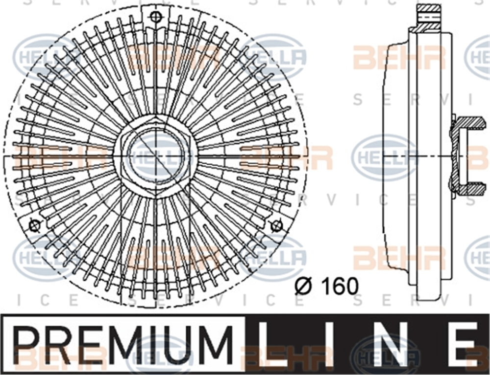 BEHR 000P - Fan Termigi - Mercedes W124-202-210-208