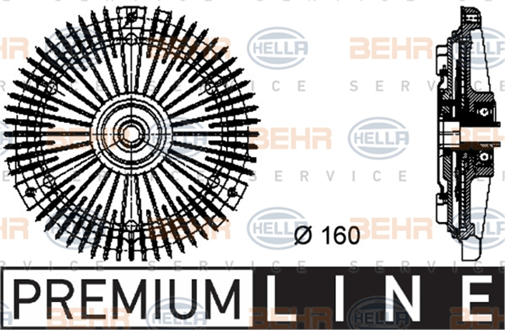 BEHR 000P - Fan Termigi - Mercedes W126-124