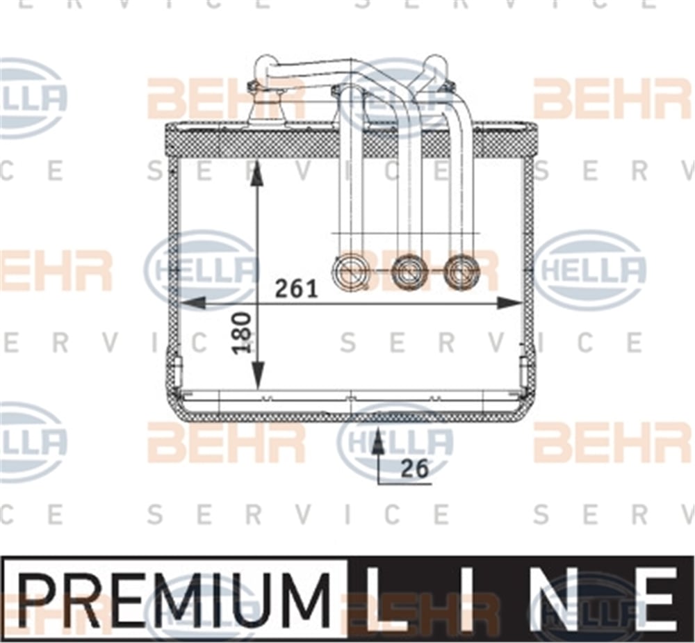 BEHR 000P - Kalorifer Radyatörü - Bmw E65-e66