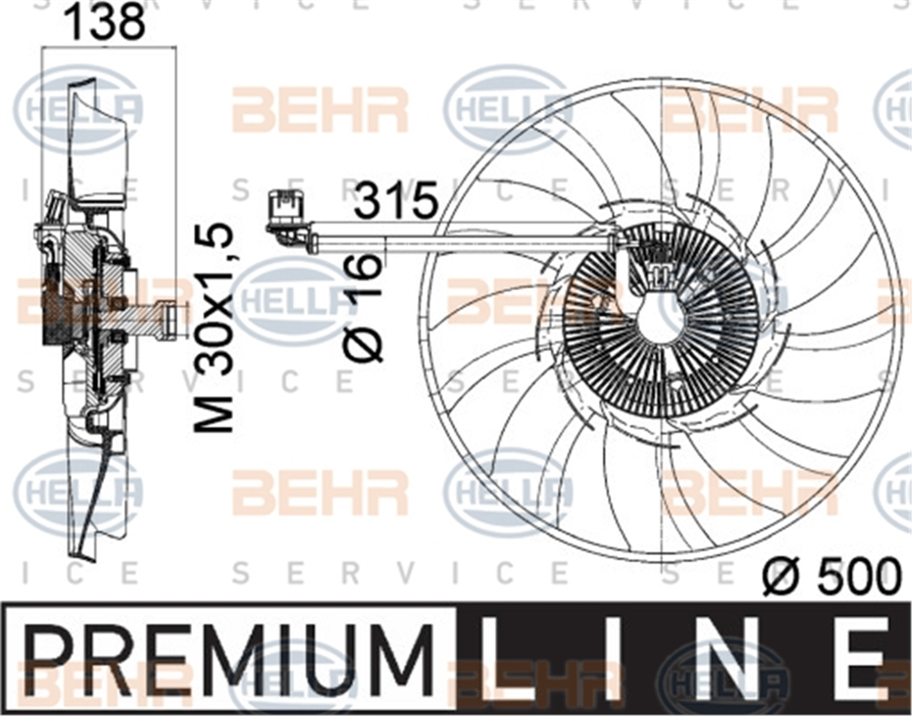 BEHR 000P - Klima Fan Motoru - Bmw Range Rover Sport Discovery Iv