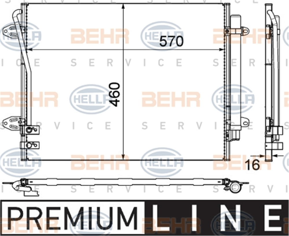 BEHR 000P - Klima Radyatörü - Vw Passat