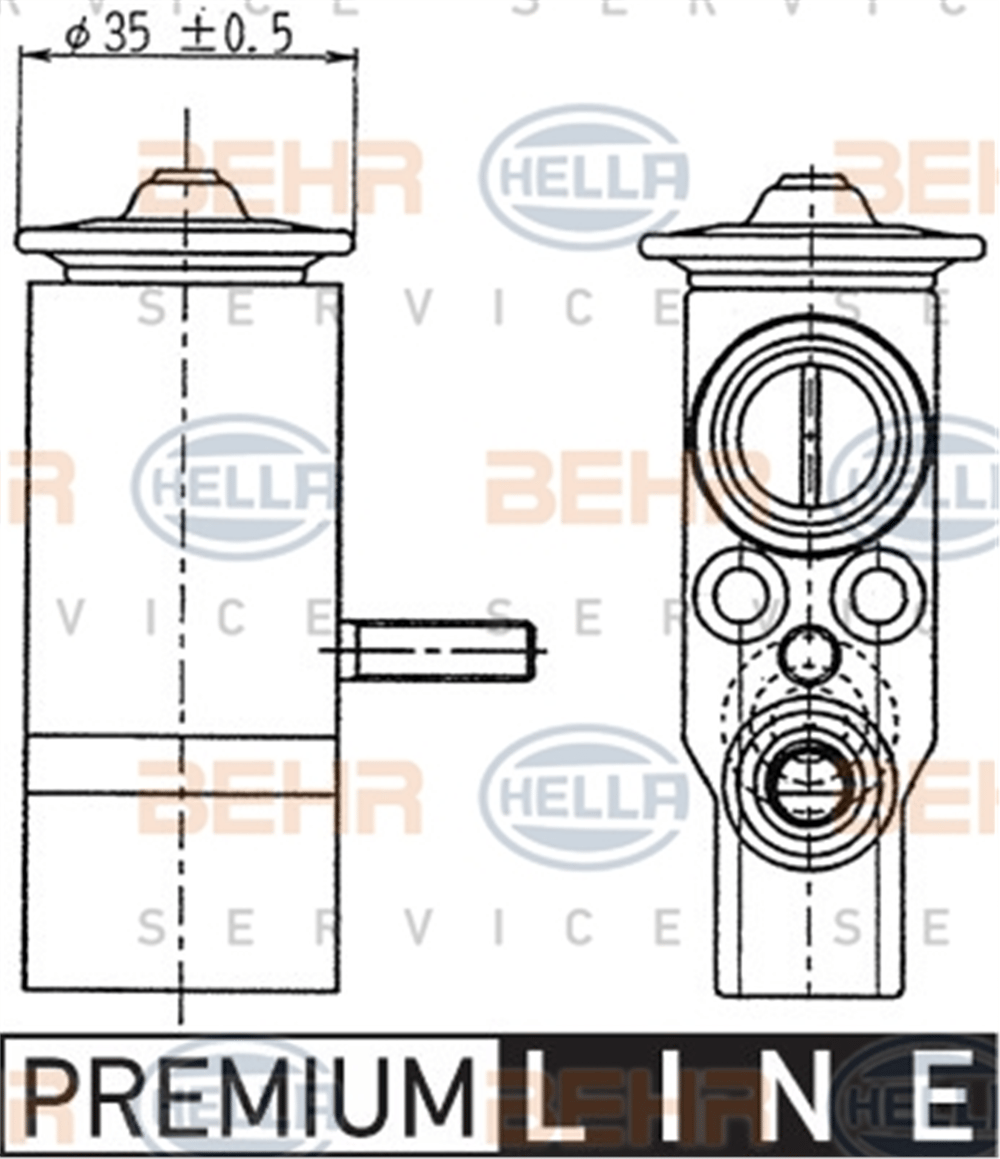 BEHR 000P - Klima Valfi - Mercedes W168-202-210