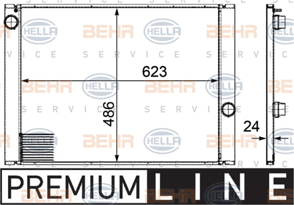 BEHR 000P - Su Radyatörü - Bmw E60-61-63-64