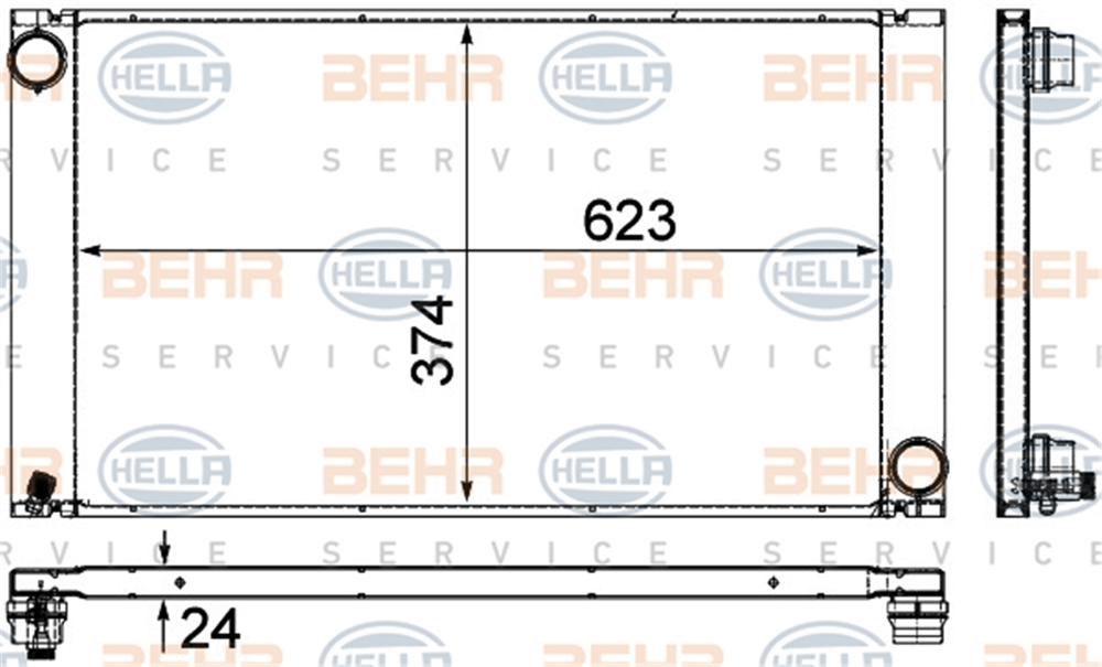 BEHR 000P - Su Radyatörü - Bmw E60-61