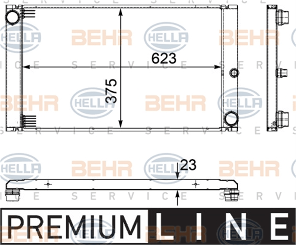 BEHR 000P - Su Radyatörü - Bmw E60-e61-e63-e64