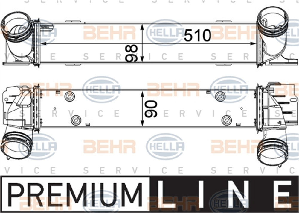 BEHR 000P - Turbo Radyatörü - Bmw E81-e82-e87-e90-e91-x1 E84