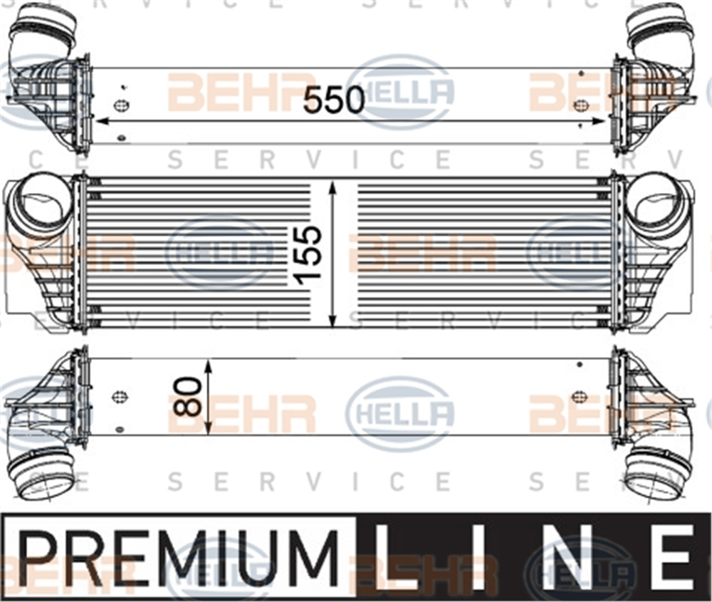 BEHR 000P - Turbo Radyatörü - Bmw F06-07-01-02