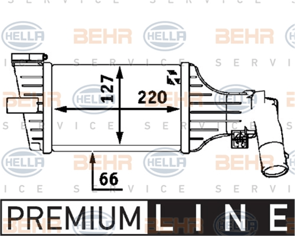 BEHR 000P - Turbo Radyatörü - Opel Astra G Zafira A