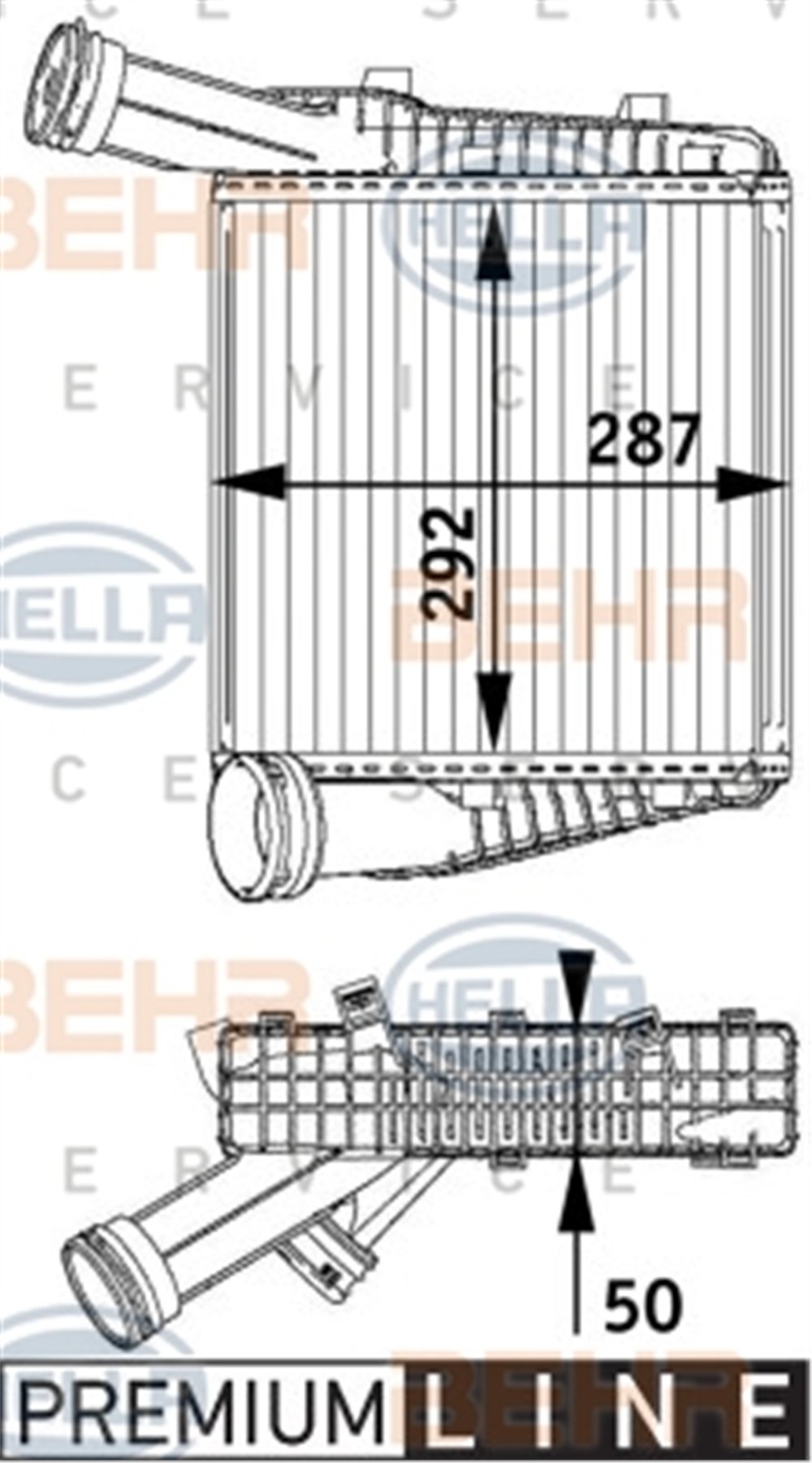 BEHR 000P - Turbo Radyatörü - Vw Touareg-q7