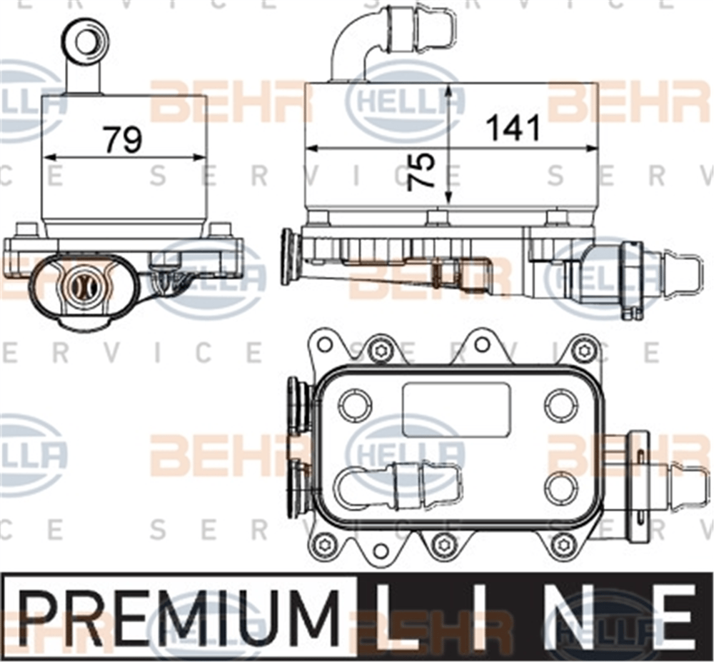 BEHR 000P - Yag Sogutucusu - Bmw Range Rover