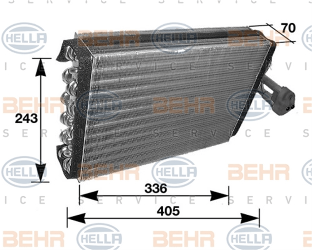 BEHR 000S - Evaporatör - Mercedes W202-208