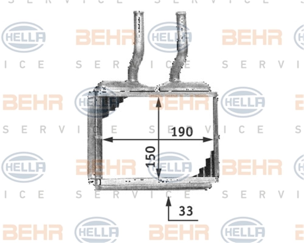 BEHR 000S - Kalorifer Radyatörü - Opel Corsa B Combo B