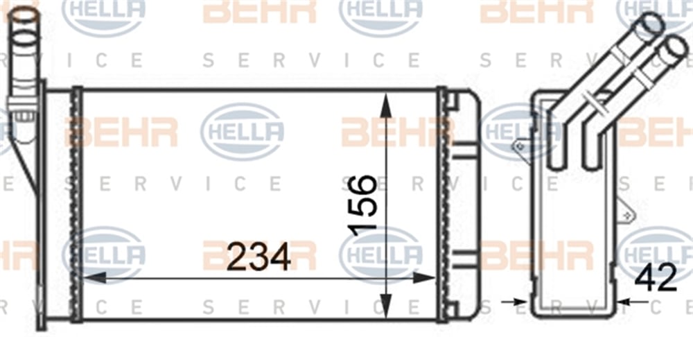 BEHR 000S - Kalorifer Radyatörü - Psa Partner/berlingo/306