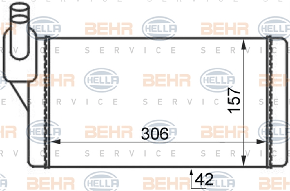 BEHR 000S - Kalorifer Radyatörü - Vw T4