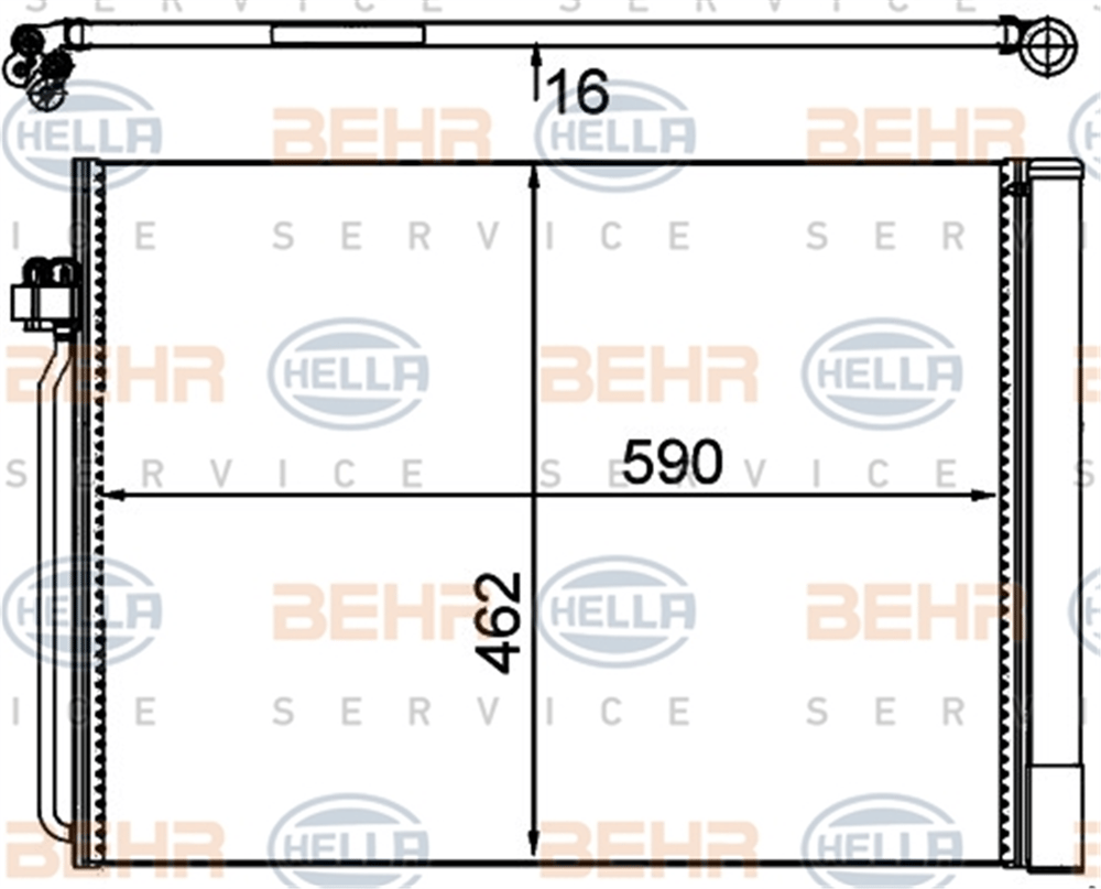 BEHR 000S - Klima Radyatörü - Bmw X5 E70-x5 E70 Lci-x5 F15-x6 E71-x6 F16