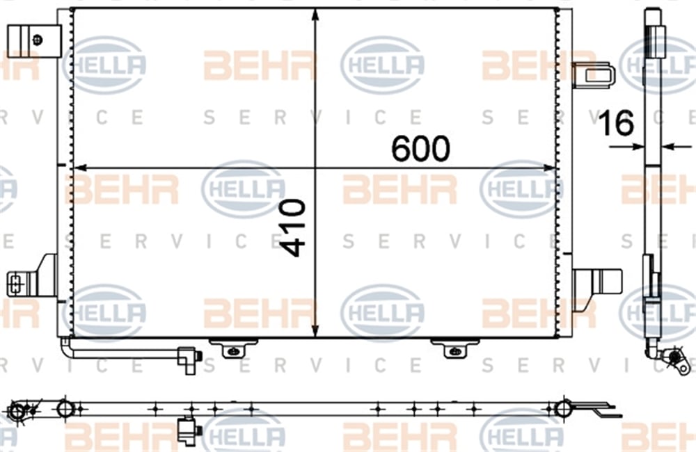 BEHR 000S - Klima Radyatörü - Mercedes W169-245