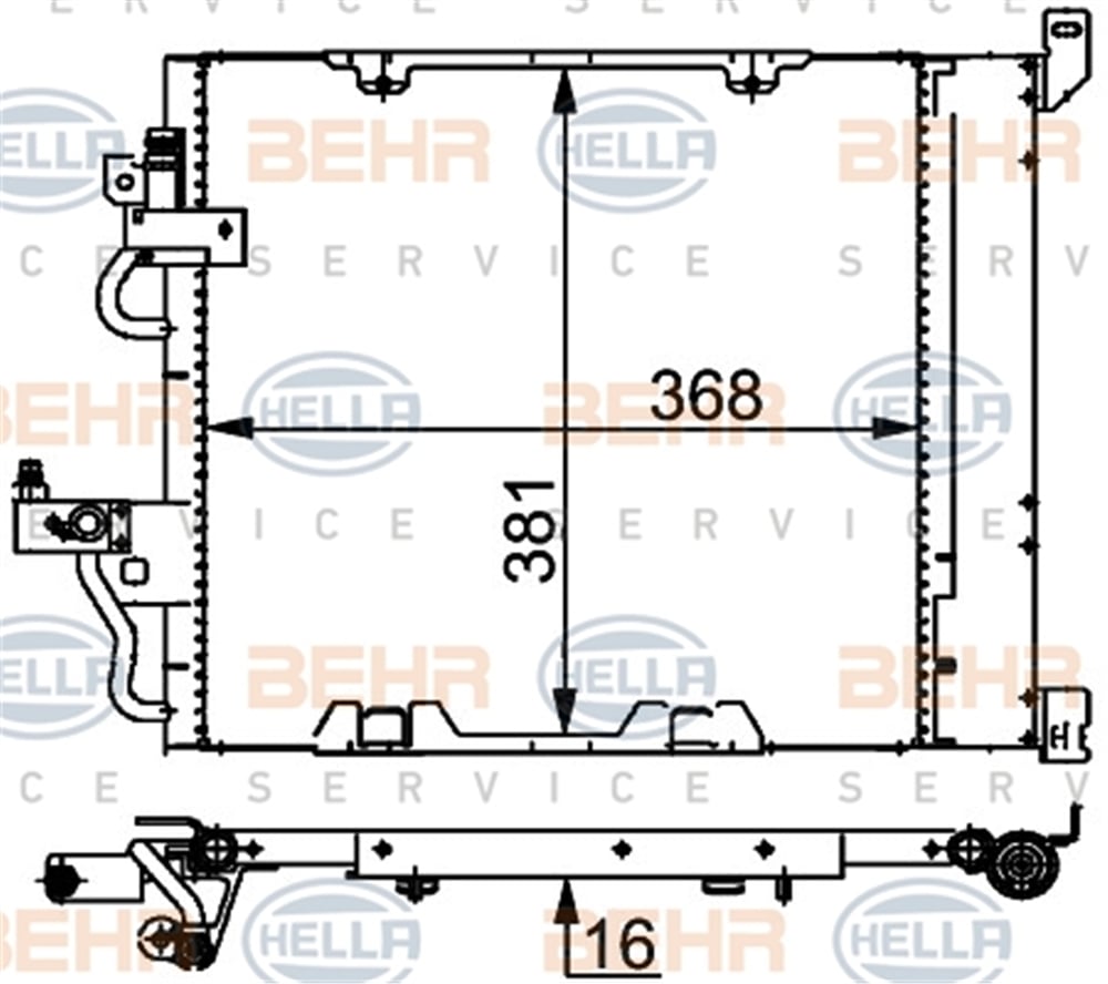 BEHR 000S - Klima Radyatörü - Opel Astra H Zafira B
