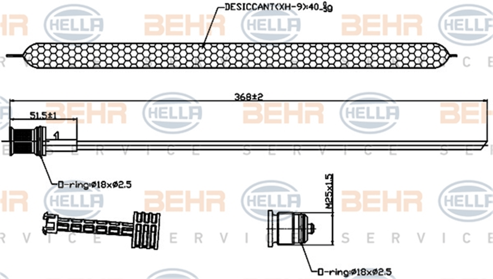 BEHR 000S - Klima Tüpü - Mercedes W204-207-212
