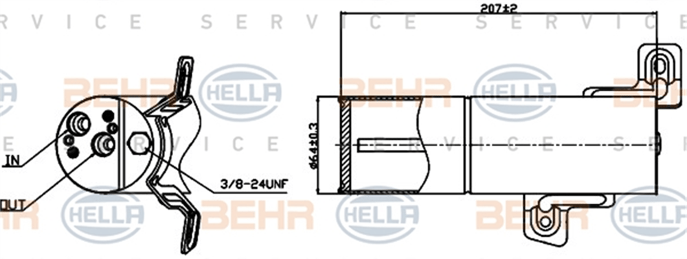 BEHR 000S - Klima Tüpü - Mercedes W221-216