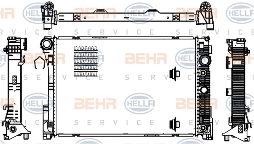 BEHR 000S - Su Radyatörü - Mercedes 204-212-207-glk X204