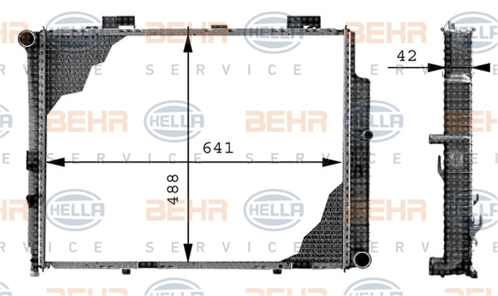 BEHR 000S - Su Radyatörü - Mercedes W210