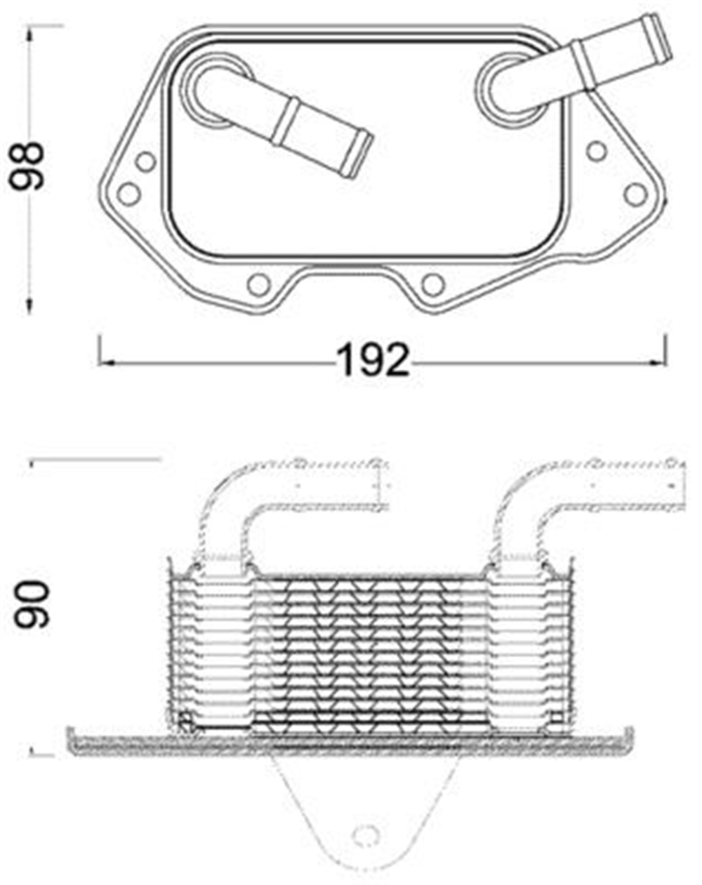 BEHR 000S - Yag Sogutucusu - Vw A4-a5-a6-q7-touareg