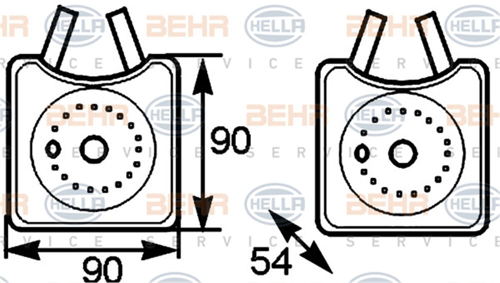 BEHR 000S - Yag Sogutucusu - Vw Caddy-t5-polo-a3-leon