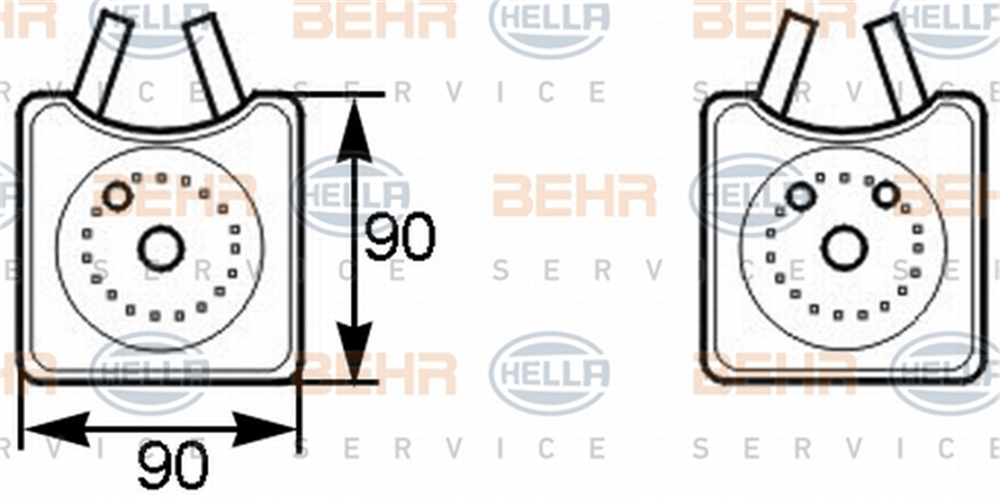 BEHR 000S - Yag Sogutucusu - Vw Golf4-bora-a3-toledo