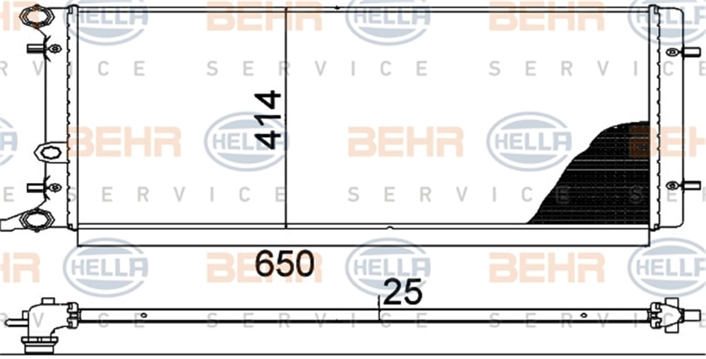 BEHR 001S - Su Radyatörü - Vw Golf4-bora-a3-toledo-octavia
