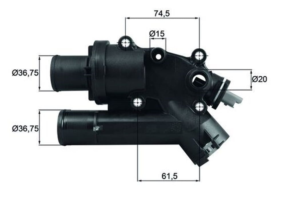 BEHR-T TH4683 - Termostat - Bmw Land Rover Range Rover Evaque-sport - Freelander 2