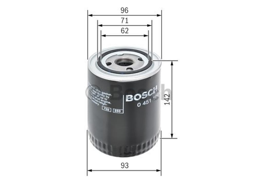 BOSCH 0451104066 - Yag Filtresi - Vw 911 Carrera