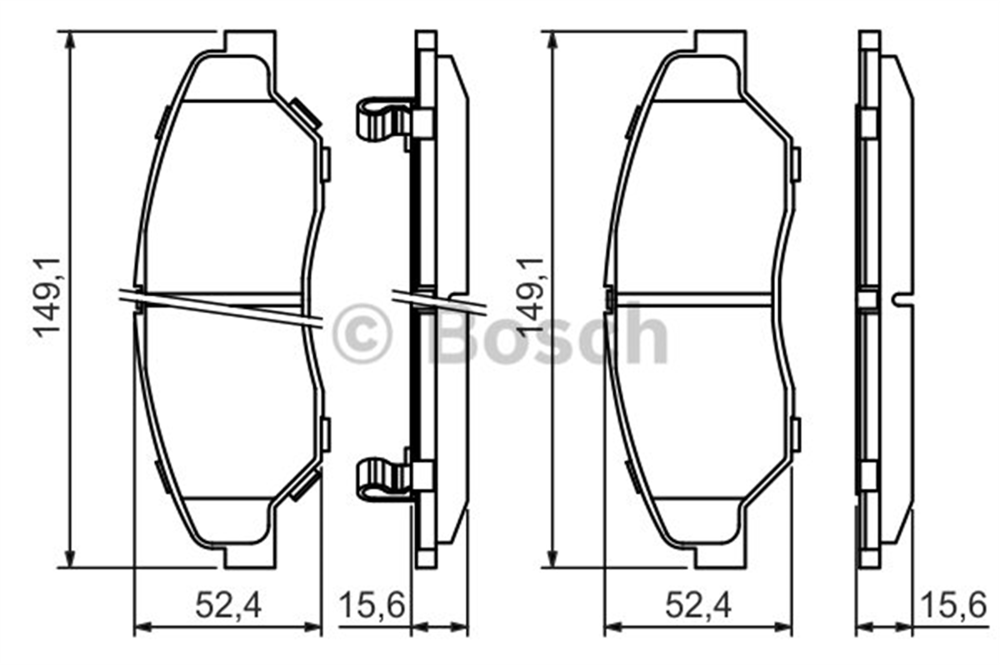 BOSCH 0986424696 - Fren Balatasi Ön - Kore Sportage