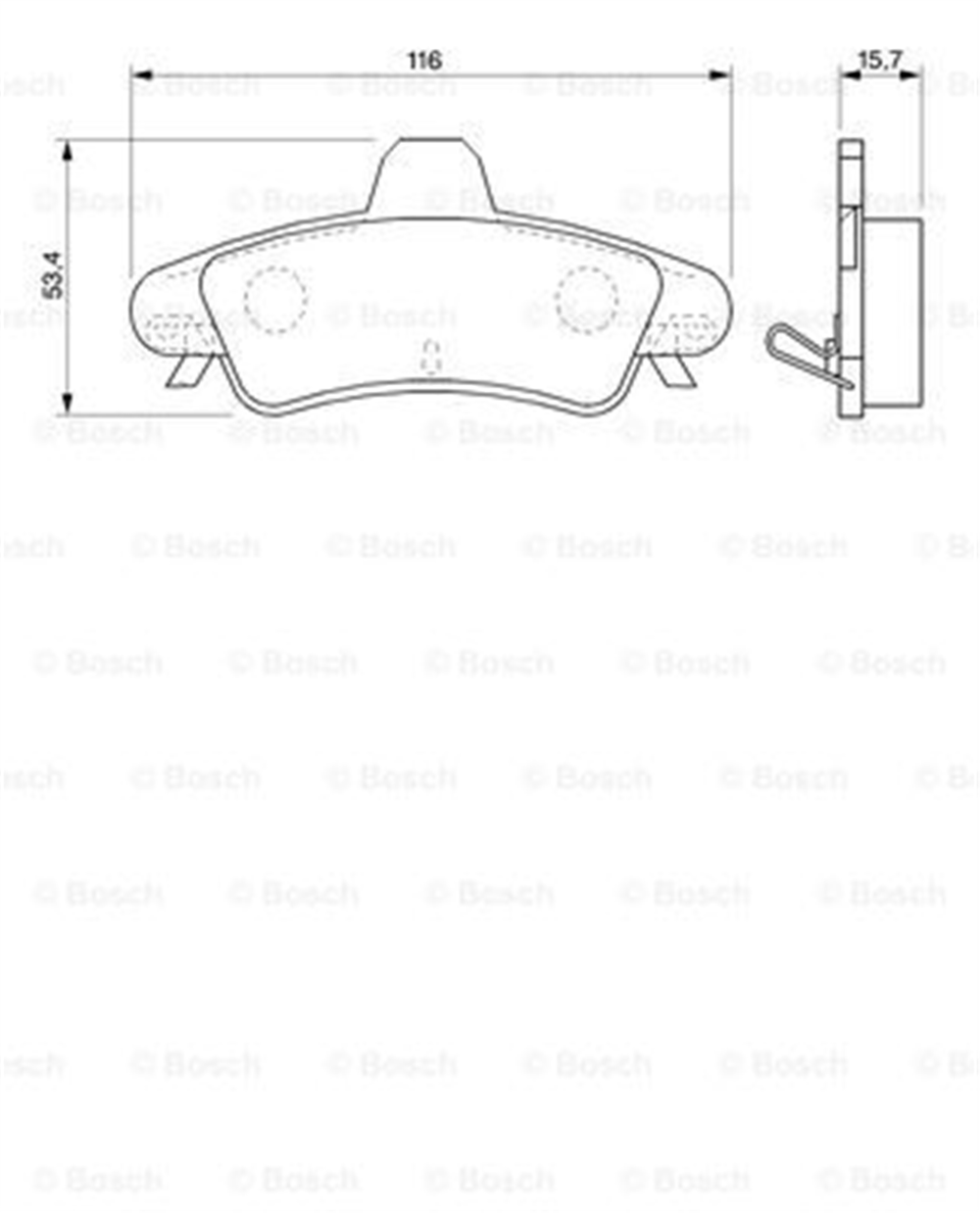 BOSCH 0986424744 - Fren Balatasi Arka - Ford Mondeo