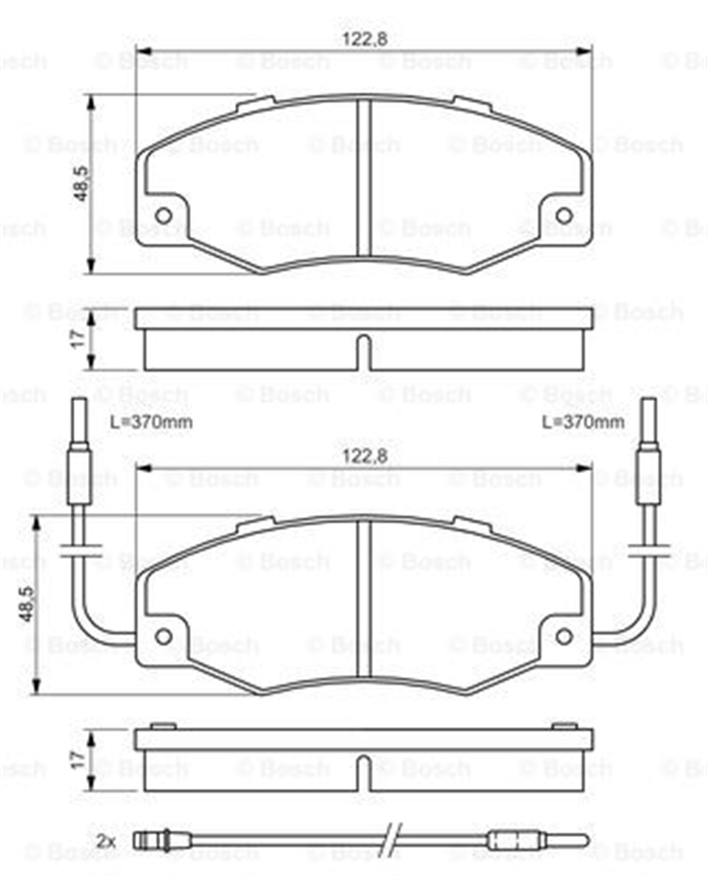 BOSCH 0986460953 - Fren Balatasi Ön - Renault R21-concorde