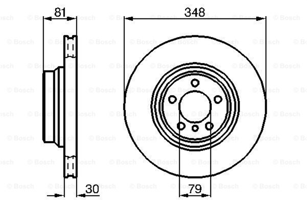 BOSCH 0986479003 - Fren Diski Ön - Bmw E65-66