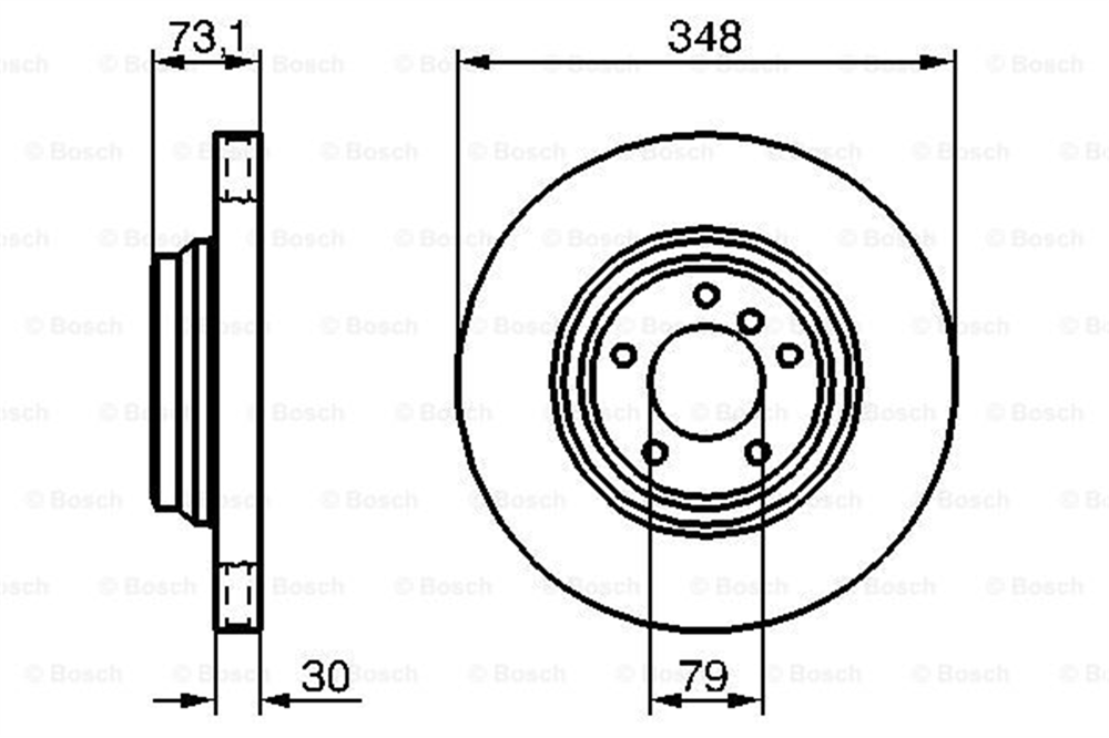 BOSCH 0986479265 - Fren Diski - Bmw 