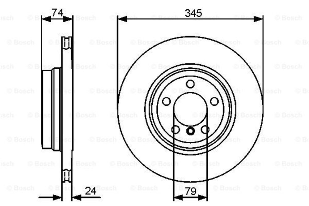 BOSCH 0986479440 - Fren Diski - Bmw 