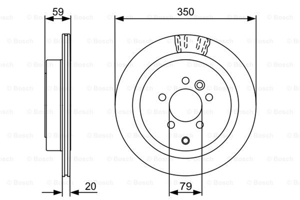 BOSCH 0986479492 - Fren Diski Arka - Bmw Land Rover Range Rover Discovery Iii-sport