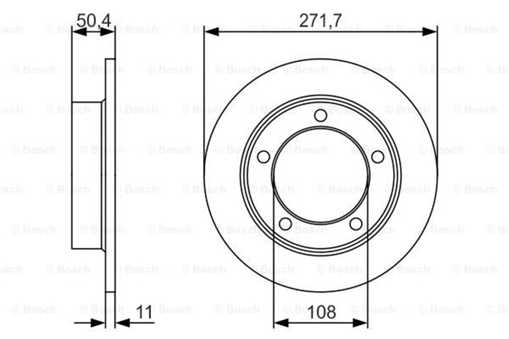 BOSCH 0986479R73 - Fren Diski Ön - Fiat Lada Niva