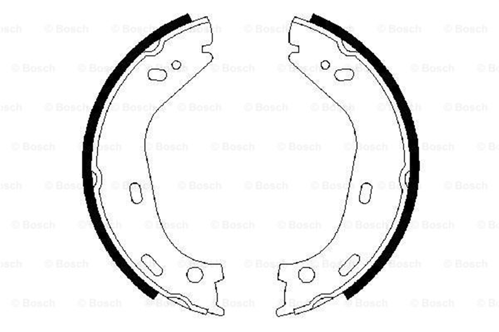 BOSCH 0986487126 - El Fren Balatasi - Mercedes 115-123-126