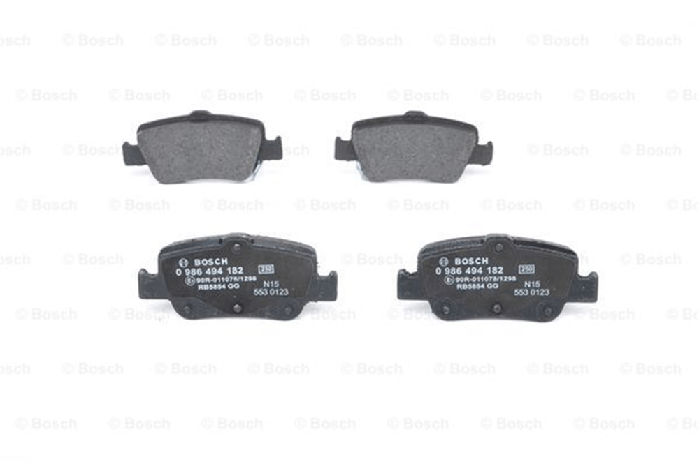 BOSCH 0986494182 - Fren Balatasi Arka - Japon Corolla (e15) : Corolla (e18) 13- : Auris (e15, E18) 07-