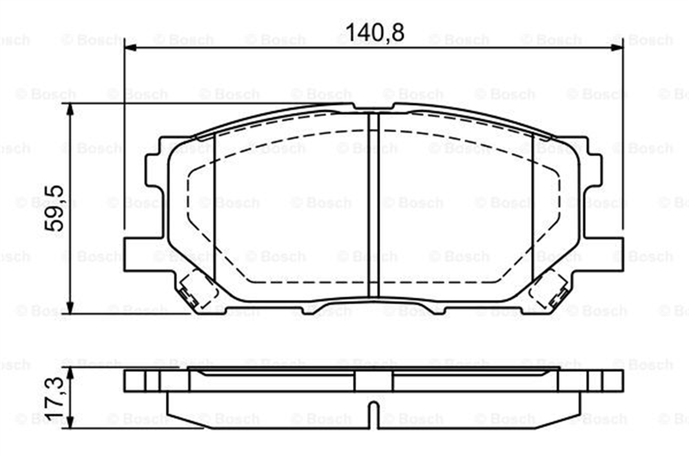 BOSCH 0986494218 - Fren Balatasi Ön - Japon Rx (u3)