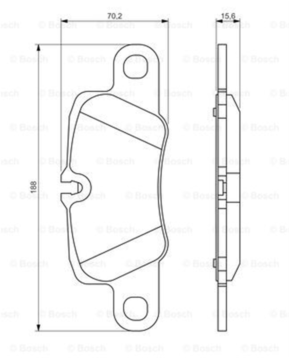 BOSCH 0986494431 - Fren Balatasi Arka - Vw Panamera