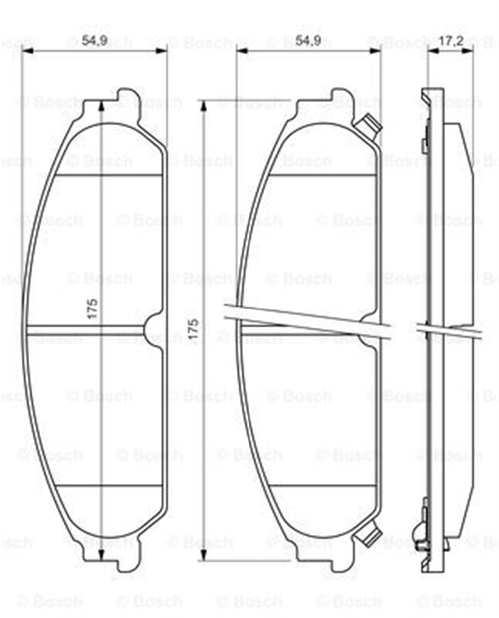 BOSCH 0986494483 - Fren Balatasi Ön - Fiat Chrysler 300 C-lancia Thema