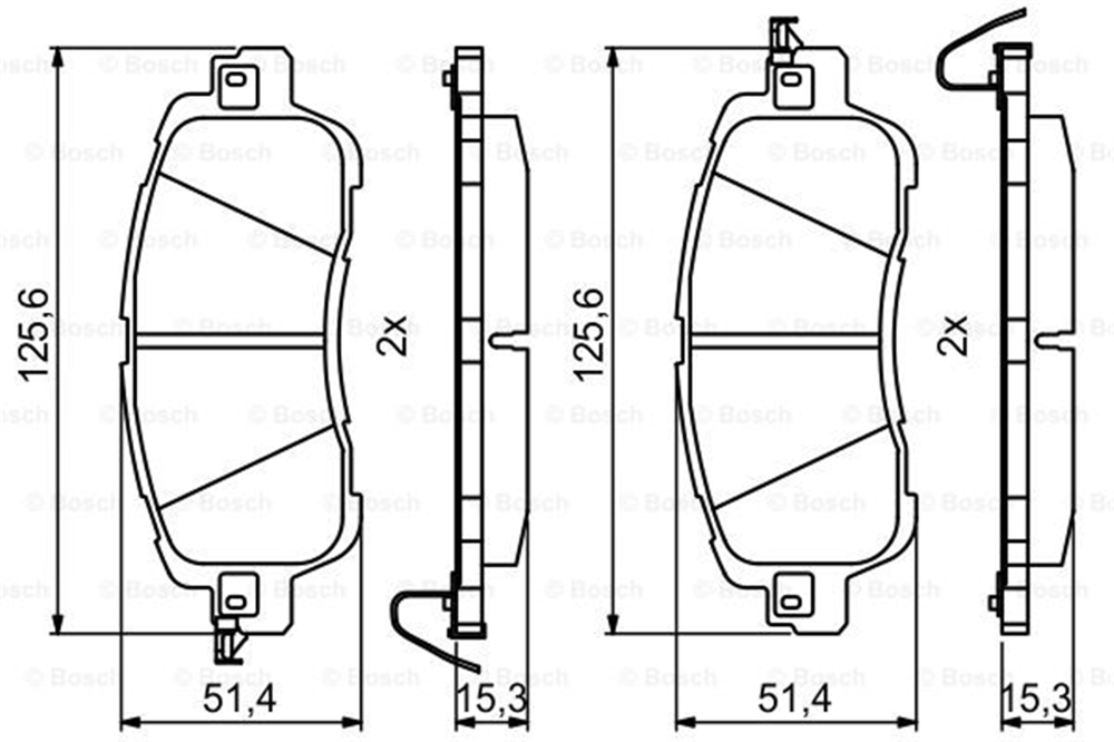 BOSCH 0986494832 - Fren Balatasi Ön - Japon Mazda 2 (dj, Dl)