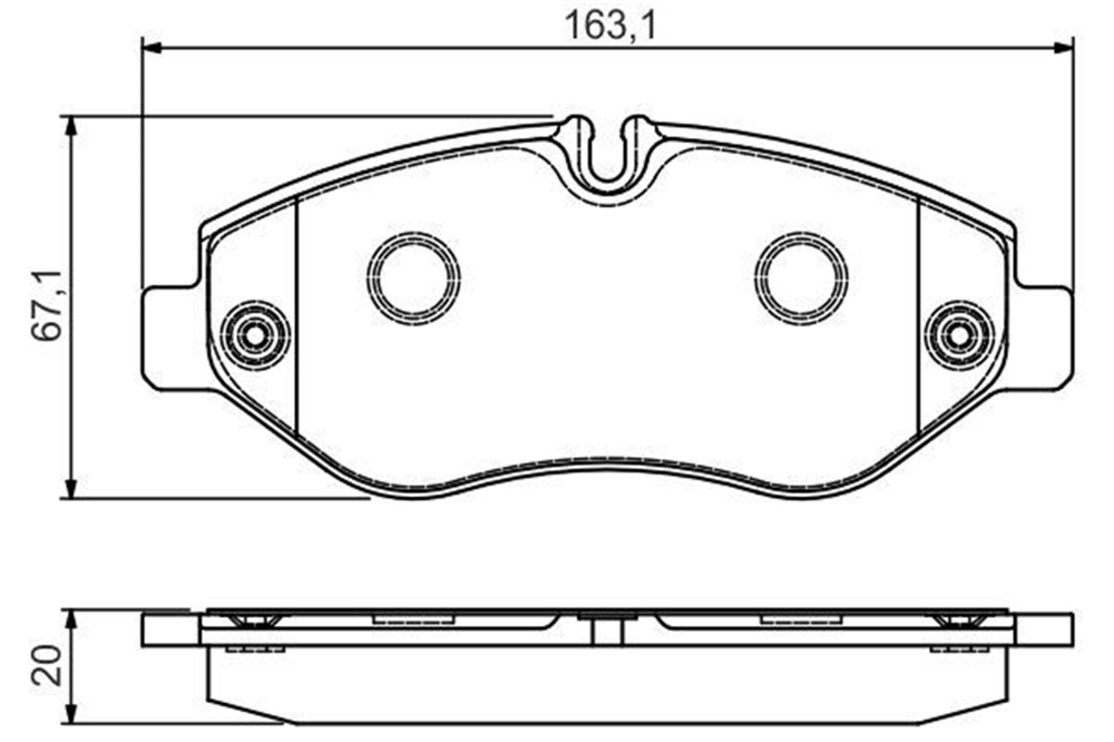 BOSCH 0986495113 - Fren Balatasi Ön - Fiat Daily Iii/iv/v